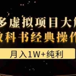 (4647期)某付费文章《月入1W+纯利!拼多多虚拟项目大解析 堪称教科书经典操作玩法》