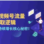 (4445期)2023视频号流量获取逻辑:直播间流量持续增长核心秘密!