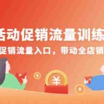 (4295期)活动促销流量训练营:抢占促销流量入口,带动全店销量暴涨