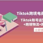(4157期)Tiktok跨境电商通行证2.0,Tiktok账号运营+跨境支付+跨境物流+跨境直播等