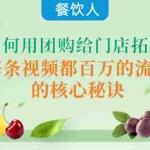 (4082期)餐饮人如何用团购给门店拓客,每条视频都百万的流量的核心秘诀