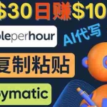 (4069期)利用AI文章写作工具  每单30美元,日赚100美元,只需复制粘贴