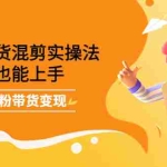 (4000期)短视频带货混剪实操法,小白也能上手,快速涨粉带货变现