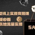 (3997期)实体店转型线上实操变现课:实体店老板必看,快速获取本地流量实操