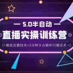 (3763期)蚂蚁·5.0半自动直播2345打法,半自动爆流直播技术+5分钟卡点循环引爆话术
