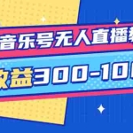 (3733期)音乐号无人直播教学:按我方式预估日收益300-1000起(提供软件+素材制作)