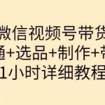 (3515期)陈奶爸·微信视频号带货:开通+选品+制作+带货(1小时详细教程)