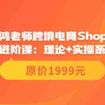 (3482期)跨境电商Shopee入门课+进阶课:理论+实操系统化教学(原价1999)