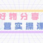 (3409期)大木好物分享短视频运营实操班:一部手机从零到一带货实操赚钱(26节课时)