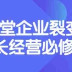 (3389期)张琦《盈利增长17堂必修课》企业裂变增长的经营智慧,带你了解增长的本质