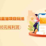 (3335期)分享闲鱼虚拟单品蓝海项目玩法,单天300-500元纯利润很容易