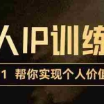 (3255期)从0到1打造短视频个人IP训练营,精准强吸粉+人设塑造+主页搭建+快速起号