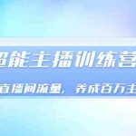 (3245期)《超能主播训练营》玩转直播间流量,养成百万主播(价值999)