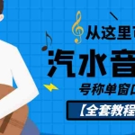 （3206期）外面收费1500的汽水音乐人挂机项目，号称单窗口一天100+【教程+永久脚本】