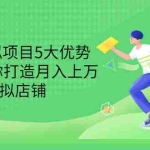 (3022期)拆解虚拟项目5大优势,0基础教你打造月入上万虚拟店铺(无水印)