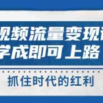 (2933期)短视频【流量变现】,学成即可上路,抓住时代的红利,价值4980元