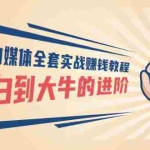 (2890期)百家号自媒体全套实战赚钱教程,从小白到大牛的进阶 价值1980元