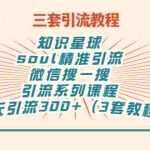 (2867期)知识星球+soul+微信搜一搜,引流系列课程,每天300+精准粉(3套教程)