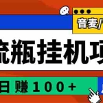 (2845期)最新版全自动脚本聊天挂机漂流瓶项目,单窗口稳定每天收益100+
