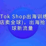 (2787期)TikTok Shop出海训练营(一店卖全球),出海抢占全球新流量