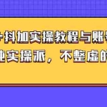 (2595期)dou+抖加实操教程与账号运营:纯实操派,不整虚的(价值499)
