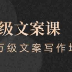 (2579期)超级文案课,百万级文案写作培训:全面系统学习(51节视频课)