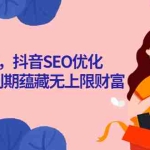 (2575期)抖音seo课,抖音SEO优化大热,红利期蕴藏无上限财富