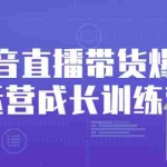 (2559期)抖音直播带货爆单运营成长训练营,手把手教你玩转直播带货