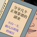 (2521期)分享几个正规靠谱的副业:小白一天搞几百块钱的项目(价值500元)