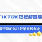 (2478期)国内&TIKTOK短视频直播训练营,全球直播带货的风口赶紧乘风掘金