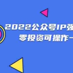 (2460期)2022公众号IP强变现项目,零投资可操作一辈子