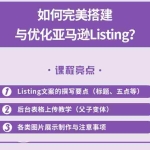 (2442期)完美搭建与优化亚马逊Listing(爆单必修课)