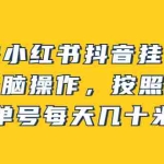 (2437期)视频号小红书抖音挂机项目,小白无脑操作,按照要求来,单号每天几十米