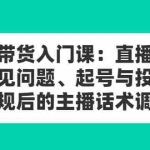 （2410期）直播带货入门课：直播带货常见问题、起号与投流、新规后的主播话术调整