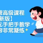 (2321期)闲鱼运营高级课程【2022新版】,日赚千元手把手教学,视频内容非常凝练