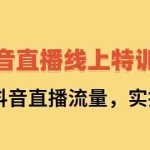 （2267期）抖音直播线上特训营：玩转抖音直播流量，实操教学
