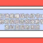 (2266期)教你打造能赚钱小红书IP账号:你将彻底告别涨粉慢,难以变现的困扰