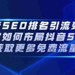 (2226期)抖音SEO排名引流变现,教你如何布局抖音SEO获取更多免费流量