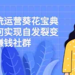 （2210期）社群系统运营葵花宝典：教你如何实现自发裂变，如何做赚钱社群