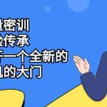 (2194期)抖音流量密训,高手经验传承,帮你打开一个全新的百亿商机的大门