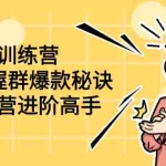 (2193期)群爆款训练营:8天掌握群爆款秘诀,成为运营进阶高手