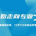 (2165期)从0开始走向专业,千川与直播间运营,75节千川实操运营课