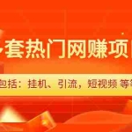 (2131期)多套热门网赚项目,更新中视频撸钱(包括:挂机、引流,短视频 等等)