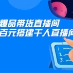(2114期)教你打造爆品带货直播间,如何用用百元搭建千人直播间,增加自然成交