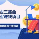 (1977期)小本创业三部曲,线下创业赚钱项目,不讲废话,都是核心干货内容