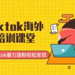 (1952期)最新Tiktok海外掘金培训课堂:带你玩转Tiktok暴力涨粉轻松变现