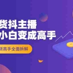 (1981期)超级带货抖主播教你从小白变成高手,由菜鸟到带货高手全面拆解!