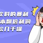 (1869期)小罐饮料的暴利,7毛成本翻倍利润,轻松几千罐