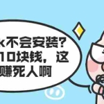 (1861期)tiktok不会安装?装一次10块钱,这信息差赚死人啊