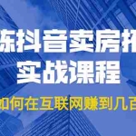 (1804期)老陈抖音卖房拓客实战课程,他是如何在互联网赚到几百万的?价值1999元